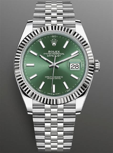 rolex oyster perpetual datejust green face|Rolex Datejust 41 waterproof.